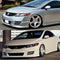 Front Lip 2009-2011 Honda Civic 2Dr Coupe HFP Style Front Bumper Lip Spolier PU Unpainted Black
