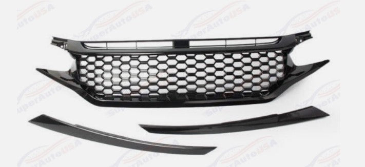 Grille 2016-2018 Honda Civic Coupe/ Sedan front Grill and eye lids