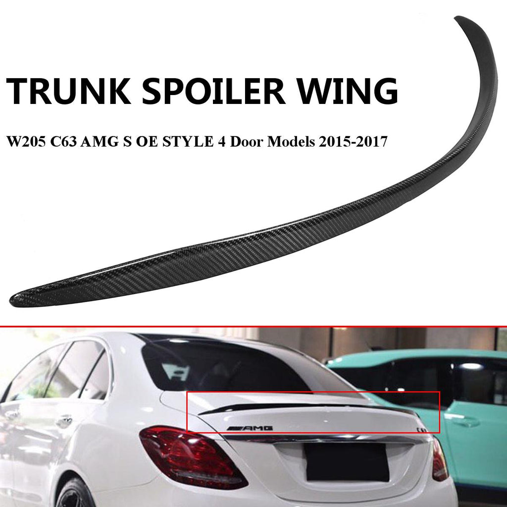 Pre-Painted Trunk Spoiler Compatible With 2015-2021 Benz C