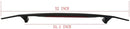 Spoiler 2 Post Universal Spoiler Wing ABS Gloss Black spoiler with LED Brake light 52" Length