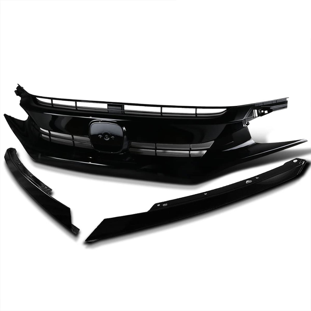 Grille 2016-2018 Honda Civic Coupe/ Sedan front Grill and eye lids Si