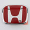Grille ABS Front Hood Grille Grill and JDM H Red Emblem Fit 2001-2003 Honda Civic Type RS Style