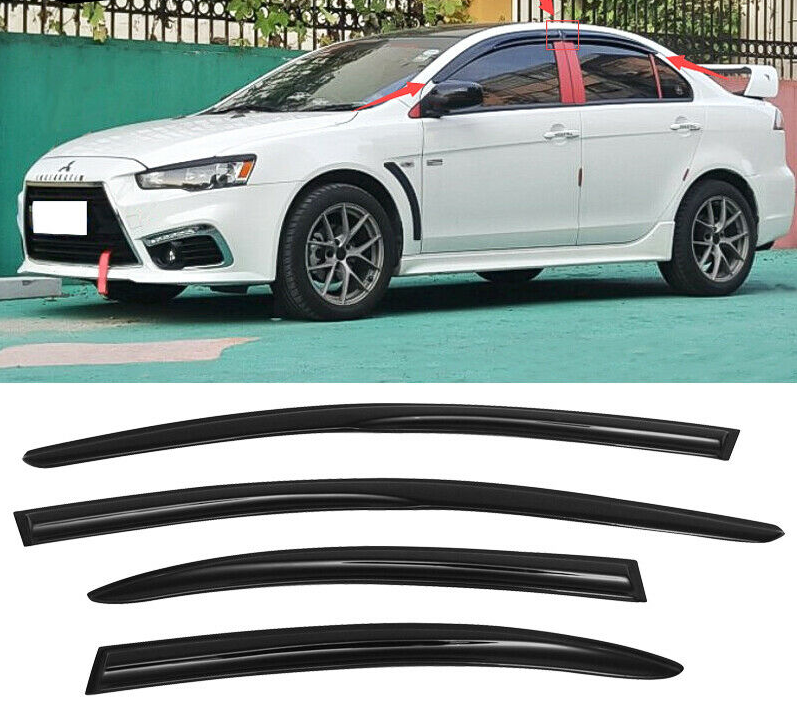 Mitsubishi lancer deals wind deflectors