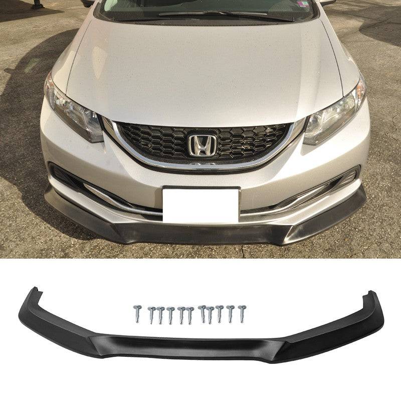 Front Lip 2013 2015 Honda Civic Sedan USDM GT style Front Bumper Lip Auto Sports Accessories Performance