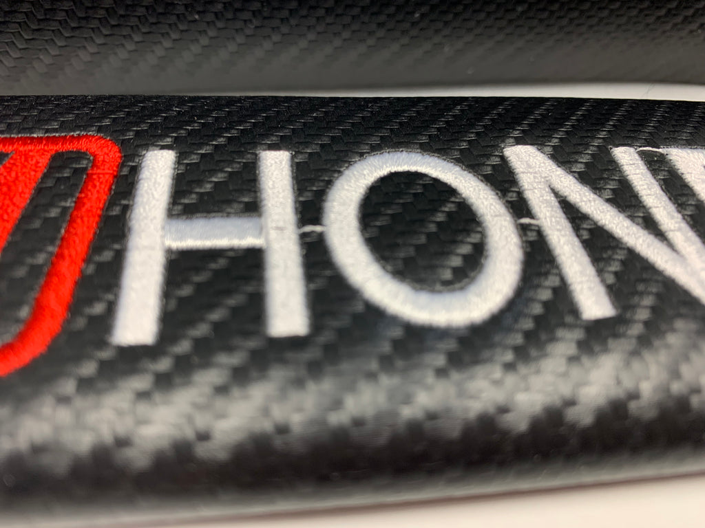 Honda Seat Belt Pad Cover Protectors Shoulder Pad Carbon Style 22cm x –  Autosports Zone