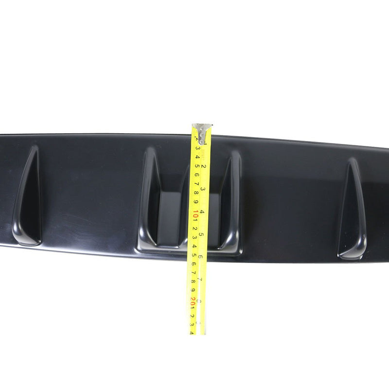 Rear Diffuser Universal Fitment V5 Style Unpainted Black ABS Plastic Splitter Spoiler Valance Under Lip Body kit