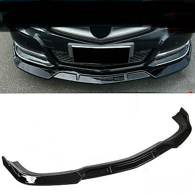 Front Lip 2008-2014 Mercedes Benz W204 C Class coupe/ sedan AMG/Sport bumper Glossy Black/ Carbon Style 3PC Front Bumper Lip Splitter Kit