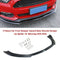 Front Lip 2015-2017 Ford Mustang Black Polypropylene 3PC Bumper Lip