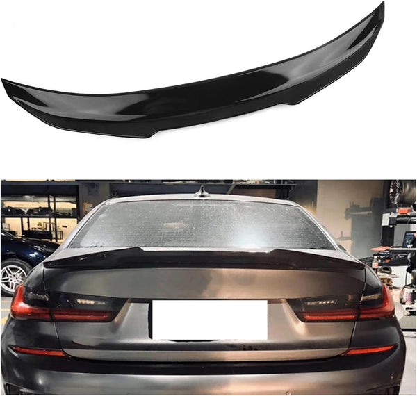 Spoiler 2019-2024 BMW 3 Series G20 G80 PSM Style Rear Spoiler Wing  Glossy Black / Real Carbon Fibre