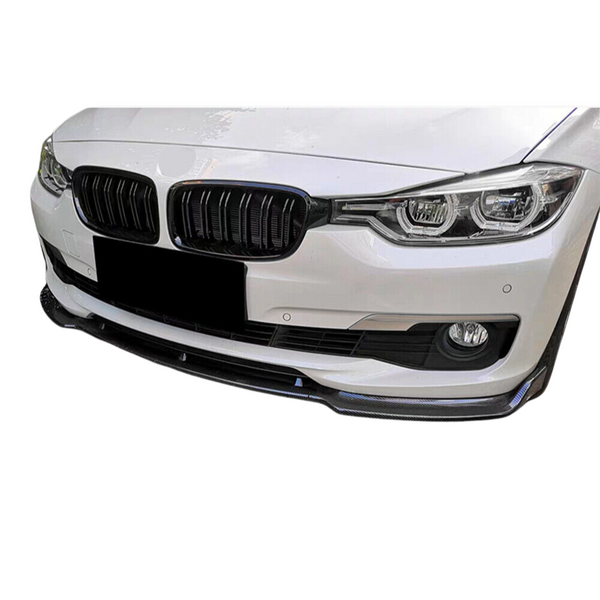 Front Lip 2012-2015 BMW 3 Series F30 Non-M bumper 3PC Bumper Lip CS Style - Auto Sports Accessories & Performance