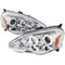 Headlight Set for 2002-2004 Acura RSX Dual Halo Projector Headlights