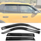 Window Visor 2021-2024 Ford Bronco Sport Slim Style Black Window Visors Acrylic 4PC - Auto Sports Accessories & Performance