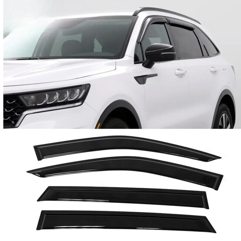 Window Visor Deflector Rain Guard 2021-2025 Kia Sorento Window Visors Rain Sun Guard Vent Deflector 4pc Set