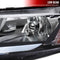 Headlight Housing Kit Euro Style w/ LED Strip Black 2006-2011 Honda Civic Sedan 4dr