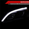 Headlight Housing Kit 2007-2011 Honda CRV LED Bar Projector Headlights (Matte Black Housing/Clear Lens)