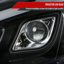Headlight Housing Kit 2007-2011 Honda CRV LED Bar Projector Headlights (Matte Black Housing/Clear Lens)