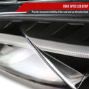 Headlight Housing Kit 2007-2011 Honda CRV LED Bar Projector Headlights (Matte Black Housing/Clear Lens)