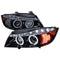 Spec-D Headlight Housing Kit Projector CCFL Dual Halo Led Black 2006-208 BMW 3 Series Sedan E90