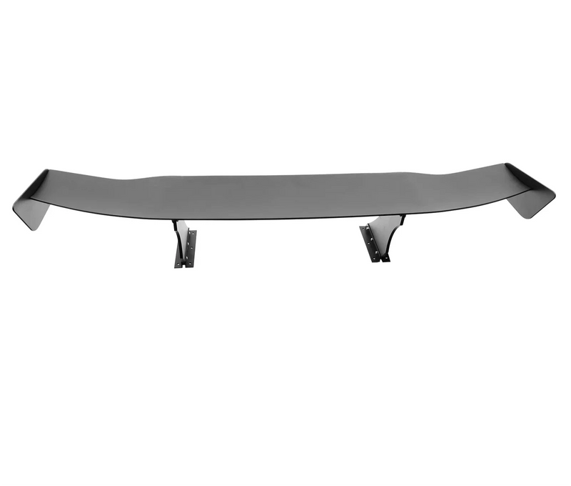 Universal spoiler Universal GT Spoiler 61" WIDTH Unpainted Matte Black bracket height 12.75"