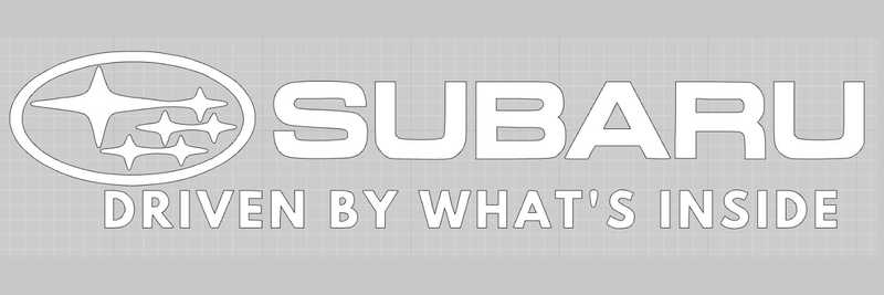 EPP® Custom Windshield /Bumper Sticker Decals - Subaru Driven By What's Inside  Car Decals Sticker