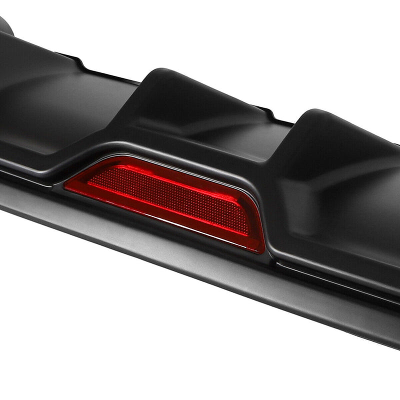 Diffuser 2016-2021 Honda Civic Sedan Rear Diffuser matte black with decoration exhaust tips