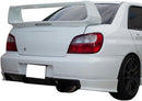 Trunk Spoiler Compatible with 2002-2007 Subaru Impreza, Factory Style ABS Unpainted with 3RD Brake Light Trunk Boot Lip Spoiler Wing Deck Lid - Auto Sports Accessories & Performance