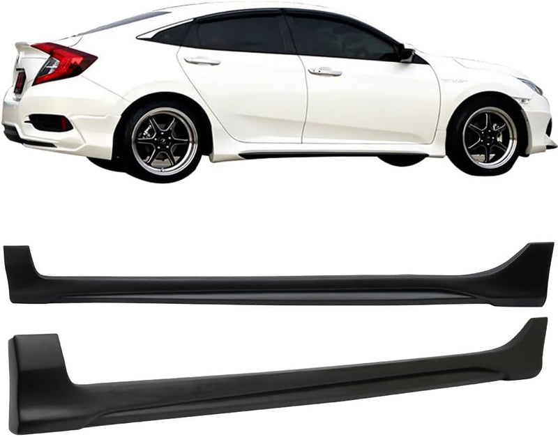 Side Skirt 2016-2021 Honda Civic Sedan 4 door / Hatchback 5 door AVS Style Unpainted