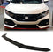 Front Lip 2017-2021 Honda Civic Si & Hatchback HFP Style Front Bumper Lip Kit PU - Auto Sports Accessories & Performance