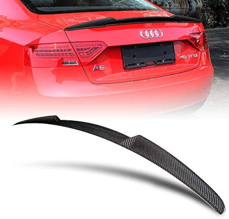 Spoiler 2018-2024 AUDI B9 A5/S5/RS5 COUPE V STYLE TRUNK SPOILER Painted Glossy Black - Auto Sports Accessories & Performance