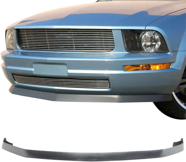 Front Lip 2005-2009 Ford Mustang V6 IK Style Front Bumper Lip Spoiler PU