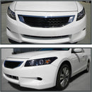 Headlight Lamp 2008-2012 Honda Accord Coupe Dual Halo Projector Headlights (Matte Black Housing/Clear Lens)