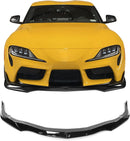 Front Lip 2020-2025 Toyota GR Supra A90 IK Style Front Bumper Lip Glossy Black