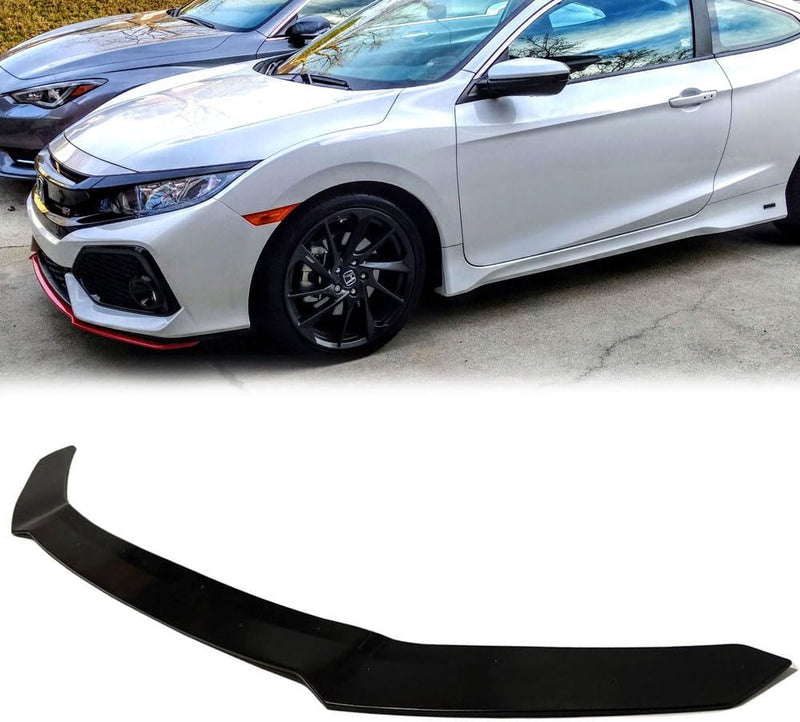 Front Lip 2017-2021 Honda Civic Si & Hatchback HFP Style Front Bumper Lip Kit PU - Auto Sports Accessories & Performance