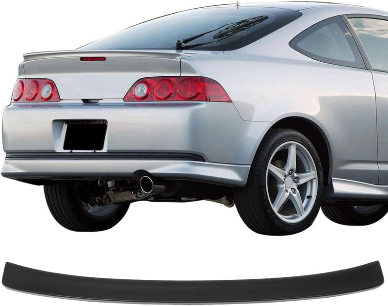 Trunk Spoiler 2002-2006 Acura RSX DC5 Rear Trunk Lip Spoiler Wing ABS OE TR Style unpainted matte black