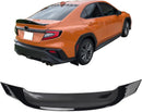 Trunk Spoiler Fits 2022-2025 Subaru WRX R Style Painted Gloss Black Rear Trunk Spoiler ABS