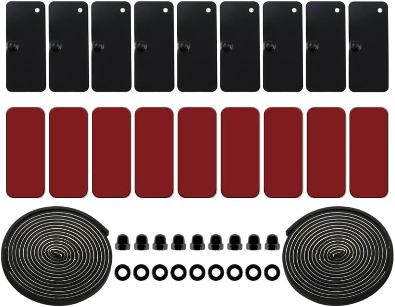 Rear Window Louver Hardware Installation Kit