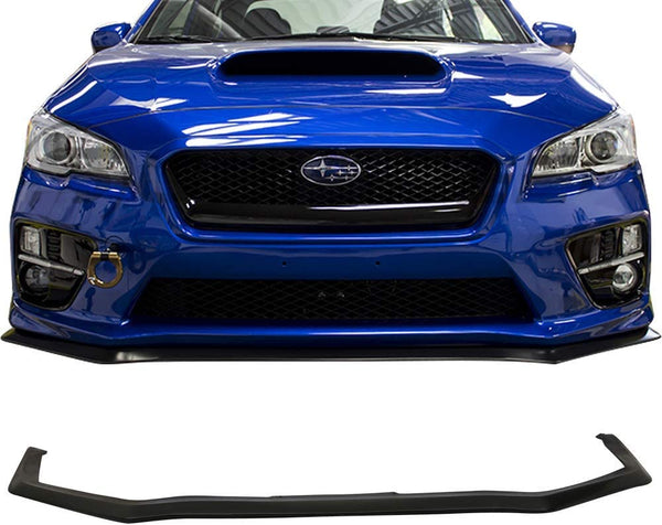 Front Lip 2015-2017 Subaru WRX & WRX STI HD Style Black Front Bumper Lip PP