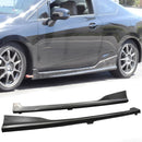 Side Skirt 2012-2015 Honda Civic 2 door HFP HF-P Style Unpainted Black - Auto Sports Accessories & Performance