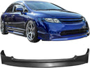 Front Lip 2006-2008 Honda Civic Sedan 4 Door JDM Mugen Style Front Bumper Lip PU - Auto Sports Accessories & Performance