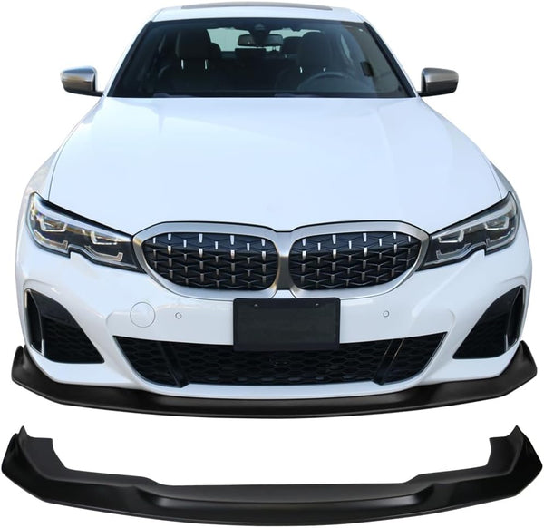 Front Lip 2019-2022 BMW 3 Series G20 M Sport Ikon Front Bumper Lip Unpainted PP