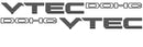 Custom Vinyl Sticker Die Cut DOHC Vtec Sticker (2 pcs/ set) 1992-2000 Honda Civic Si Die Cut Vinyl OEM 16” x 1.2"