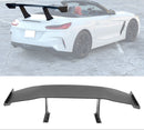 Universal spoiler Universal GT Spoiler 61" WIDTH Unpainted Matte Black bracket height 12.75"