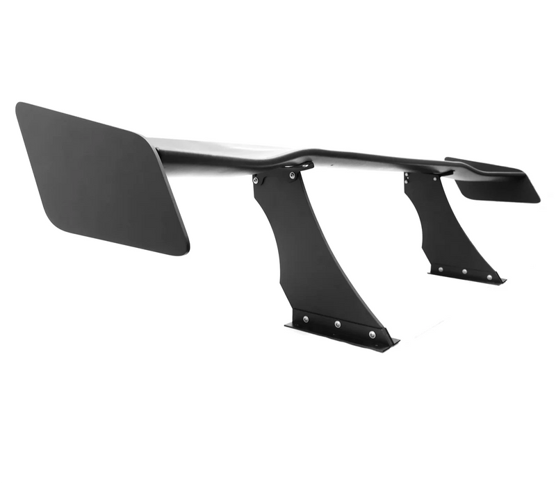 Universal spoiler Universal GT Spoiler 61" WIDTH Unpainted Matte Black bracket height 12.75"