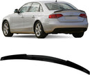 Spoiler 2009-2016 Audi A4 Quattro B8 Sedan 4 door Trunk Spoiler V  Style Glossy Black - Auto Sports Accessories & Performance