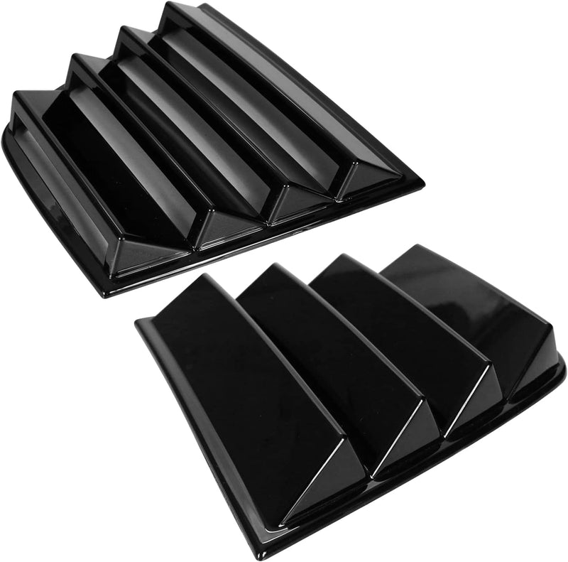 Window Louver 2011-2020 Dodge Charger V1 PP Window Louvers Scoop Side Window Louvers Matte Black/ Glossy Balck