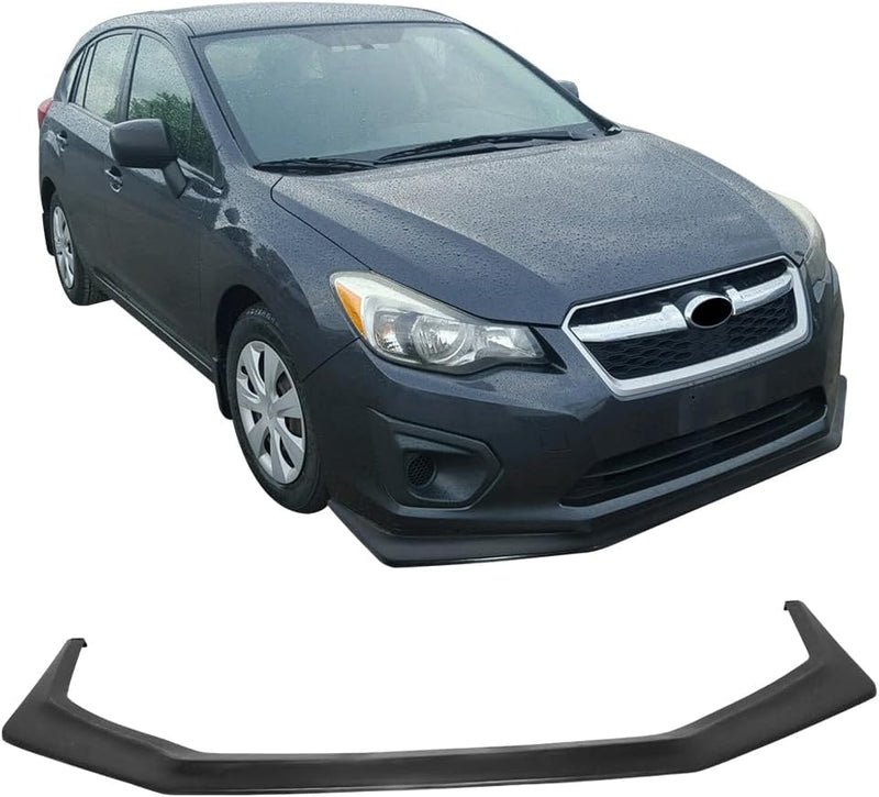 Front Lip 2012-2014 Subaru Impreza IKON V6 Style Unpainted Front Bumper Lip PU ** Back Order **