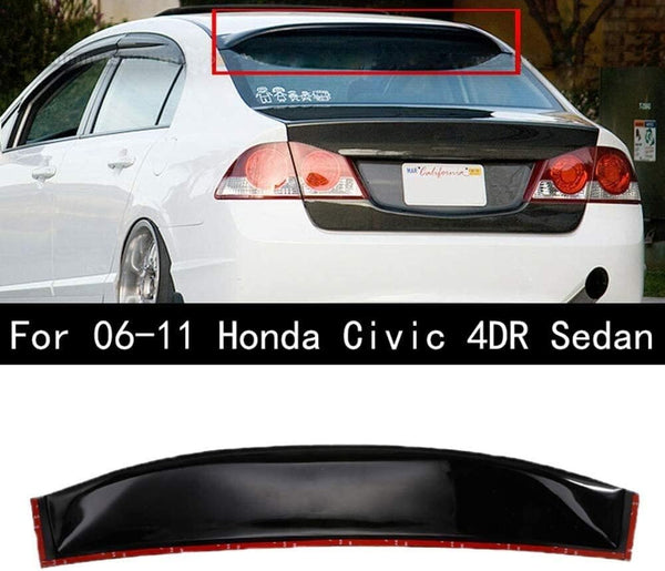 Rear Roof Window Visor Roof Visor For 2006-2015 Honda Civic Sedan 4 door