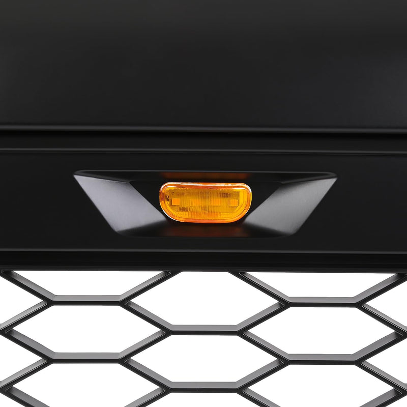 Front Grille 2005-2011 Toyota Tacoma Matte Black Mesh Replacement Grille w/ LED Lights