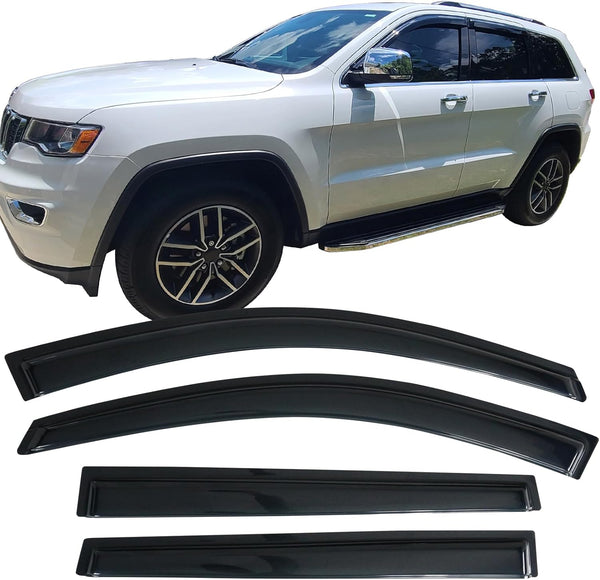 Window Visor 2014-2023 Jeep Cherokee 4PC Window Visor Rain Guard Shade - Acrylic