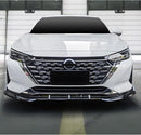 Front Lip compatiable with 2024-2025 Nissan Sentra Glossy Black Polypropylene 3PC Bumper Lip